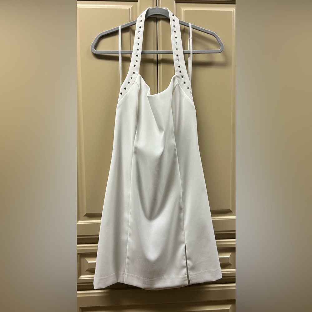 Cache studded halter dress